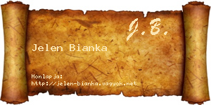 Jelen Bianka névjegykártya