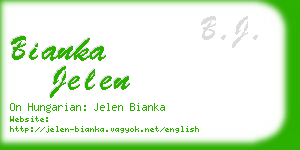 bianka jelen business card